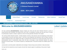 Tablet Screenshot of anusandhanika.co.in